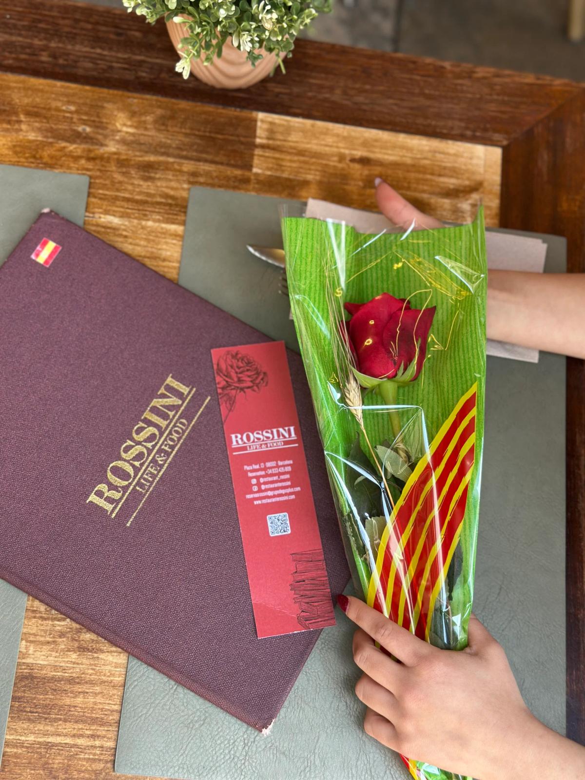 Sant Jordi Dinner in Barcelona | Rossini Plaça Reial