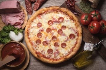 Diavola pizza from Rossini restaurant