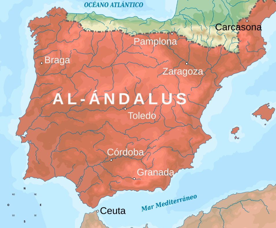 mapa de al andalus