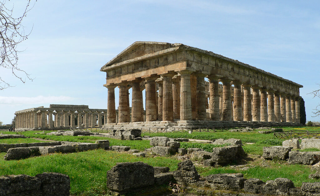 ruinas de la ciudad de Paestum